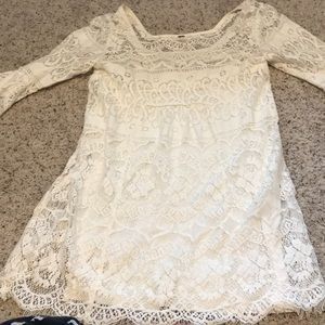 Free people crochet boho dress